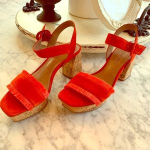 Anthropologie  Reagan Bernardo platform shoes.